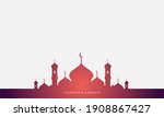 ramadan background with mosque... | Shutterstock .eps vector #1908867427