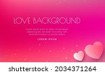 romantic love background with... | Shutterstock .eps vector #2034371264