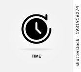 time  clock  history icon solid ... | Shutterstock .eps vector #1931956274