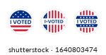 set of i voted stickers with us ... | Shutterstock .eps vector #1640803474