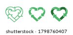 green heart shape symbol with... | Shutterstock .eps vector #1798760407
