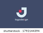 abstract initial letter j logo. ... | Shutterstock .eps vector #1792144394
