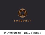 abstract sun logo. vintage sun... | Shutterstock .eps vector #1817640887