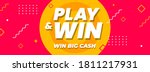 play   win big cash web banners ... | Shutterstock .eps vector #1811217931