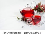 Autumn Red Herbal Tea In...