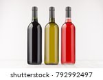 Three Wine Bottles  Different...