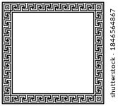 greek style frame on a white... | Shutterstock .eps vector #1846564867