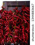 Red spicy hot chili peppers...