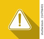 attention sign icon with long... | Shutterstock .eps vector #214706431