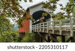 Currin Covered Bridge Near Cottage Grove, Oregon State, US
