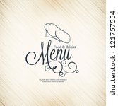 restaurant menu design | Shutterstock .eps vector #121757554
