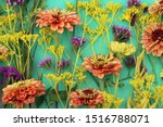horizontal flat lay of colorful ... | Shutterstock . vector #1516788071