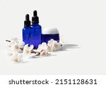 Blue Glass Dropper Bottles With ...
