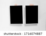 blank polaroid photo frame with ... | Shutterstock . vector #1716074887