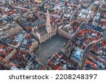 Aerial view of grand place...