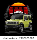 Suv Car In Japanese Mountains   ...