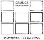 grunge frames set.vector grunge ... | Shutterstock .eps vector #1116179927