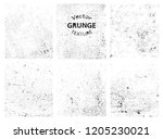 set of grunge textures.vector... | Shutterstock .eps vector #1205230021