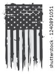 grunge american flag.vector usa ... | Shutterstock .eps vector #1240891051
