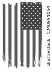grunge american flag.vector usa ... | Shutterstock .eps vector #1240891054