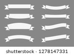 retro white ribbons | Shutterstock .eps vector #1278147331