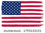 american flag in grunge style.... | Shutterstock .eps vector #1793133151