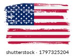 grunge american flag. old... | Shutterstock .eps vector #1797325204