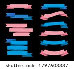 ribbon banner set.vintage... | Shutterstock .eps vector #1797603337