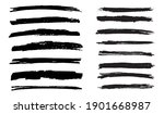 grunge brushes set.vector... | Shutterstock .eps vector #1901668987