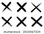 x marks . rejected sign in... | Shutterstock .eps vector #2010467324