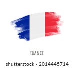 grunge brush stroke flag of... | Shutterstock .eps vector #2014445714