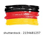 grunge germany flag.brush... | Shutterstock .eps vector #2154681257
