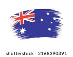 flag of australia in brush... | Shutterstock .eps vector #2168390391