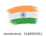 flag of india in brush stroke... | Shutterstock .eps vector #2168503561