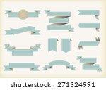 ribbon banner vector... | Shutterstock .eps vector #271324991