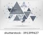 modern geometric background... | Shutterstock .eps vector #391399627
