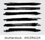 hand drawn brushes.grunge brush ... | Shutterstock .eps vector #441396124