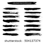 hand painted brush strokes... | Shutterstock .eps vector #504137374