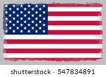 grunge usa flag.vector american ... | Shutterstock .eps vector #547834891