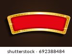 gold luxury banner. | Shutterstock .eps vector #692388484