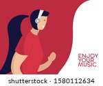 illustration of a woman... | Shutterstock .eps vector #1580112634