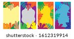 abstract background vector set. ... | Shutterstock .eps vector #1612319914