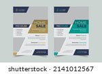 real estate flyer design... | Shutterstock .eps vector #2141012567