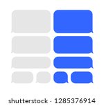 vector message icon set.... | Shutterstock .eps vector #1285376914