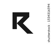 logo of letter r vector.... | Shutterstock .eps vector #1534316594
