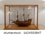 Antique Model Boat In A Glass...