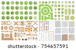 vector set for landscape design.... | Shutterstock .eps vector #754657591