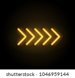 neon glowing arrow pointer  on... | Shutterstock .eps vector #1046959144