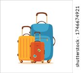 travel suitcase vector cartoon...
