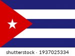 Cuba Flag Graphic. Rectangle...